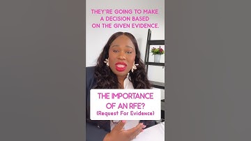 the IMPORTANCE of an RFE!