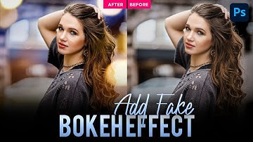 A Simple Way to Add Beautiful Bokeh in Photoshop | Add Blur Background in Photoshop | Alisa Graphics