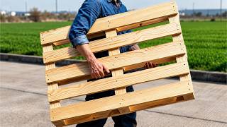 A 65-Year-Old Carpenter’s Amazing Pallet Wood Design That Anyone Can Make! DIY Woodworking.