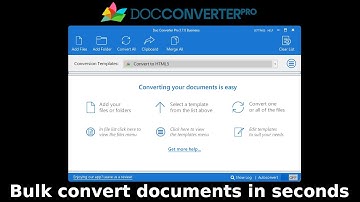 Doc Converter Pro Version 3 - One Minute Overview