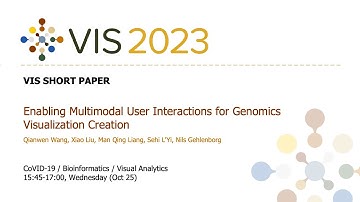 Enabling Multimodal User Interactions for Genomics Visualization Creation - Fast Forward | VIS 2023