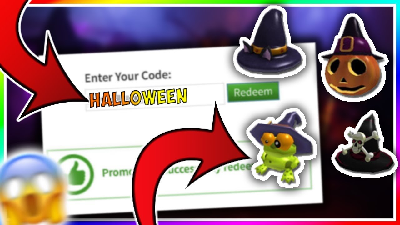 All Halloween Free Items Roblox Promo Codes 2019 Youtube