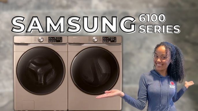 SAMSUNG CHAMPAGNE WASHER AND DRYER  SAMSUNG PEDESTAL INSTALLATION 