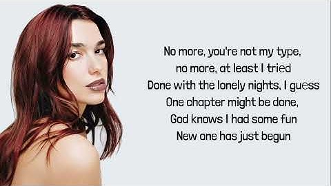 Dua Lipa - End Of An Era lyrics