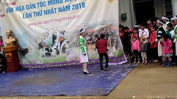 Lễ hội văn hóa dân tộc mông Xã Quảng Lâm Bảo Lâm Cao Bằng  hmong 26 2 2018