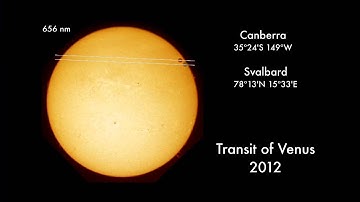 Venus Transit From Arctic and Australia Shows Parallax | Video