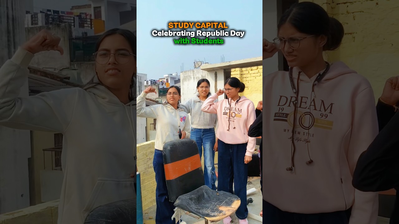 Study Capital Celebrating Republic Day with Students ❤️🇮🇳 #republicday #cuetpreparation