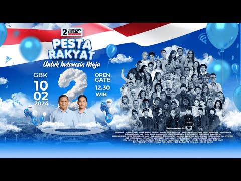 🔴[LIVE] Pesta Rakyat, Kampanye Akbar Prabowo - Gibran