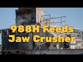 Crushing 4 foot ganite blocks with a jaw crusher