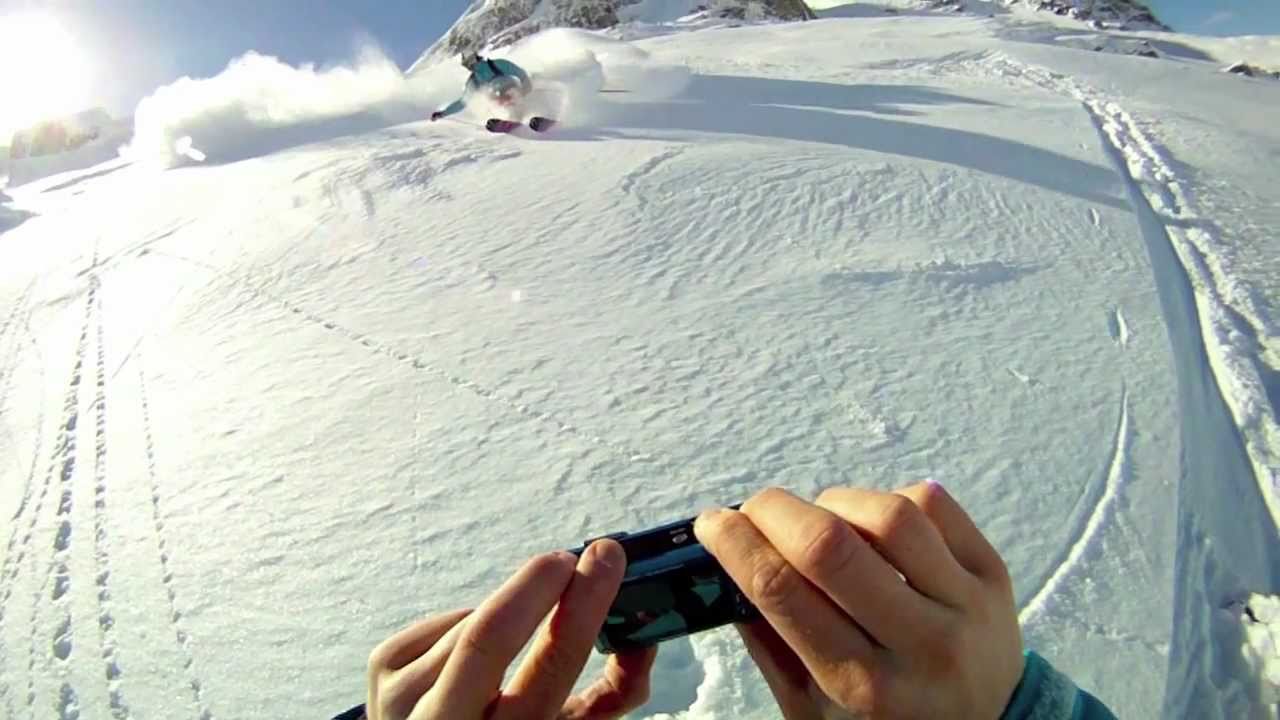 GoPro HD Hero Slow Motion Alpine & Telemark Freeriding in Sportgastein, Gastein - Skiing, Twixtor