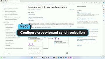 Microsoft 365. Configure cross-tenant synchronization (English) #entraid #m365 #crosstenant