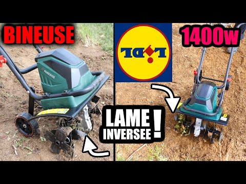 LIDL Bineuse électrique PARKSIDE PGK1400 B2 1400w 40cm lame à lenvers ?! Tiller Gartenkultivator @BricovideoOvh