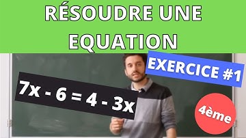 Résoudre une équation en 4ème et en 3ème