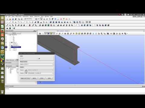 Lesson 16. Basic Of Salome-Platform.  Making Shell Model Of I-beam.