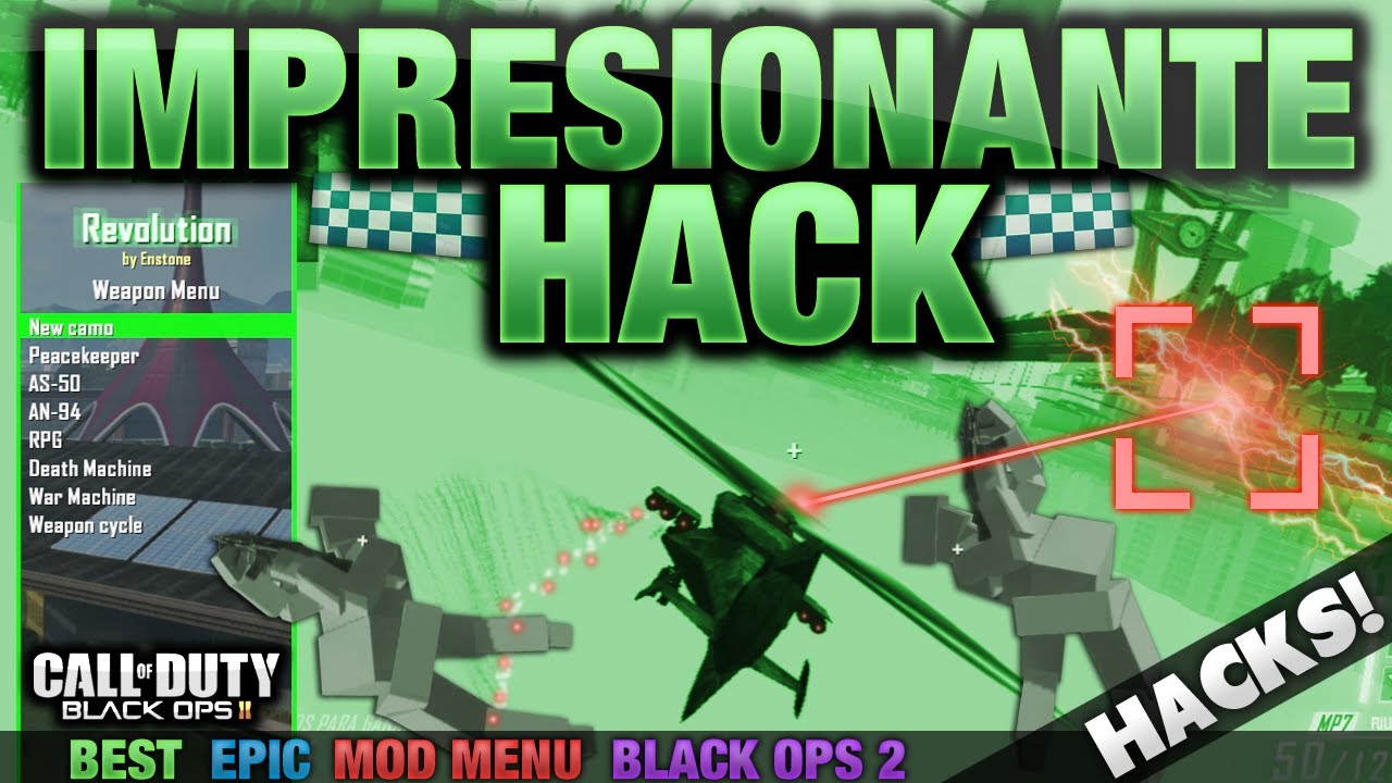 IMPRESIONANTE HACK EN BLACK OPS 2 - EL MEJOR MOD MENU - 