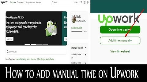 How to add manual time on Upwork contracts or jobs