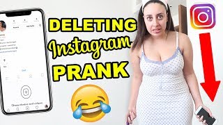 DELETING MY SISTERS INSTAGRAM PRANK!! 😂(SHE CRIED)