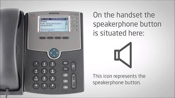Cisco IP Phone SPA504G - Using the Speakerphone - Video Training