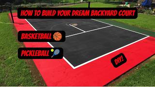 How to Build a Custom Backyard Basketball or Pickleball Court (Step-by-Step Guide)