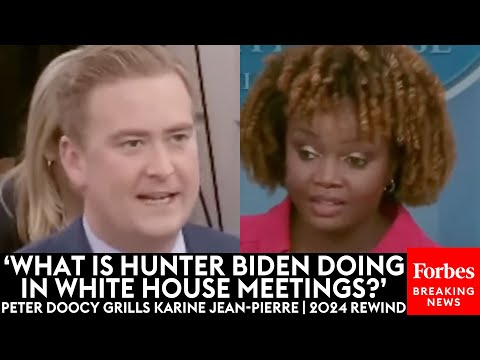 ALMOST UNWATCHABLE: Peter Doocy's Toughest Grillings Of KJP From The Past Year | 2024 Rewind