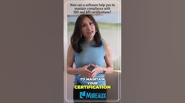 How can a software help you maintain compliance with ISO and API certifications?