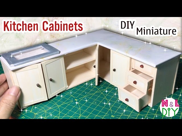 How to make miniature kitchen with matchbox // diy mini kitchen