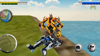 Amazing Shark Robot Transforming: Flying Shark Robot Game | Android iOS Gameplay screenshot 2