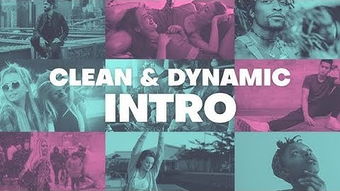 After Effects Template: Clean Dynamic Intro