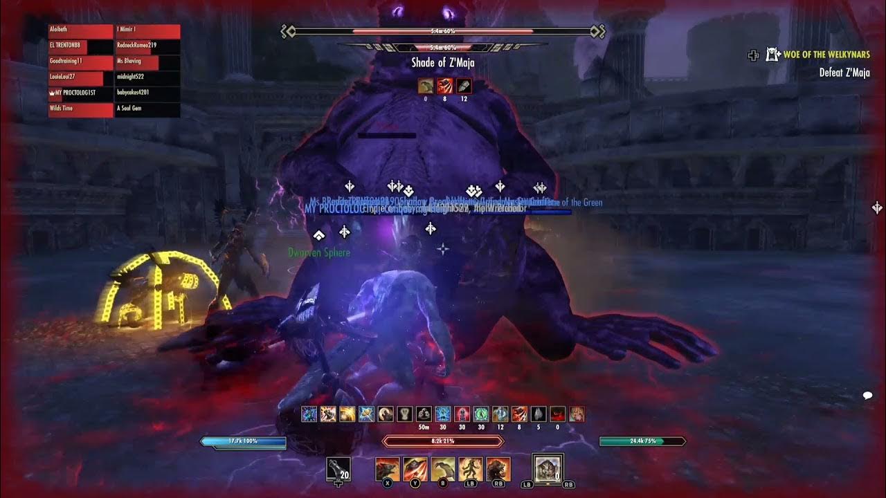 ESO Cloudrest (NCR+2) All werewolf trial, just because. YouTube