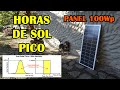 CUANTA ENERGIA GENERA UN PANEL FOTOVOLTAICO EN UN DÍA