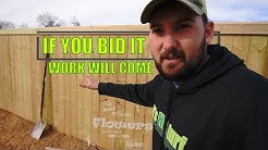 Privacy Fence install by a lawn care business?