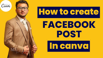 How to create facebook post in canva | facebook post | canva |  canva tutorial