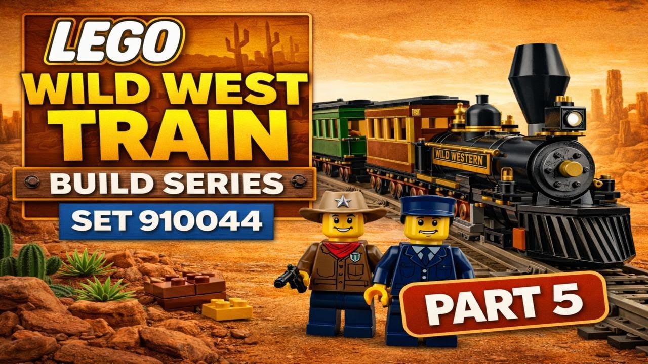 LEGO Wild West Train Build – Part 5 | Windmill & First Assembly (910044)