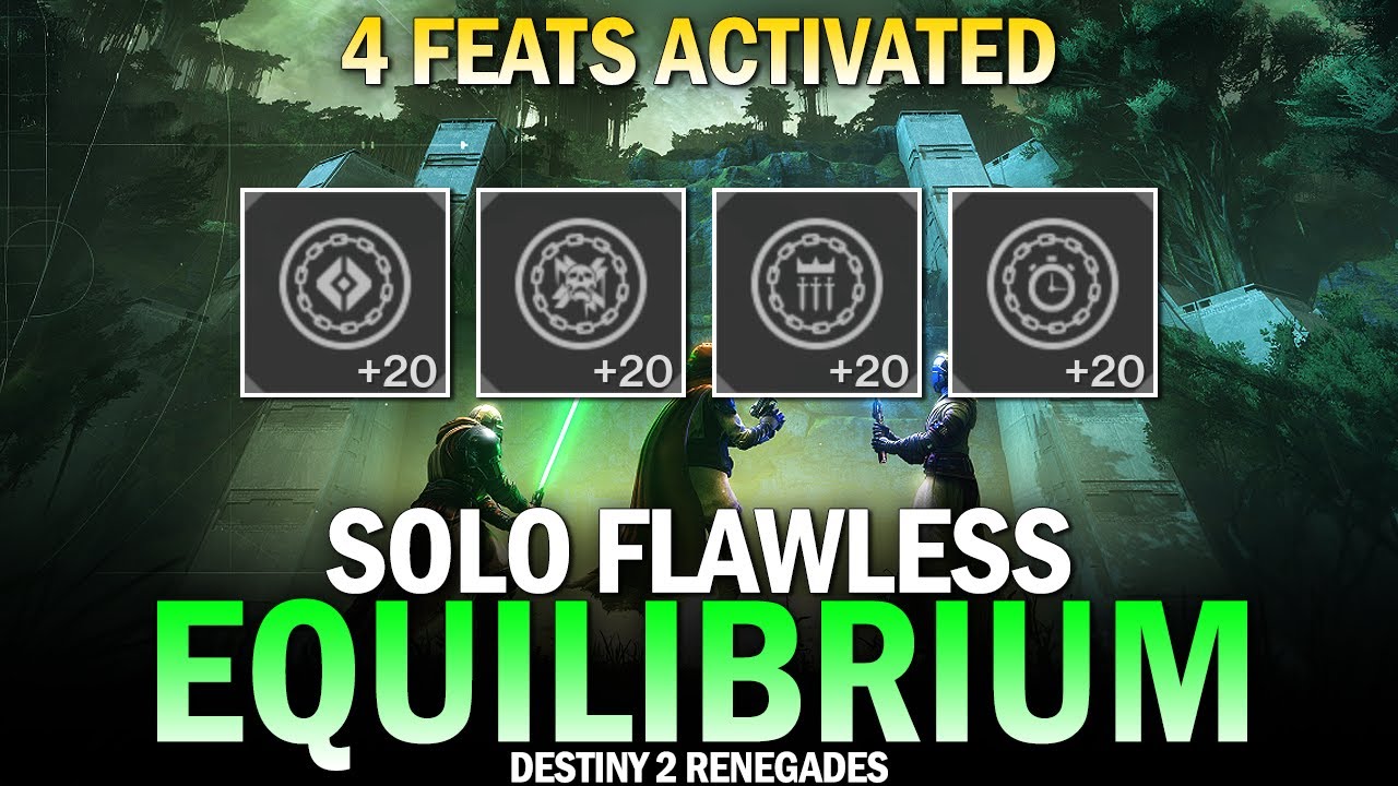 Solo Flawless 4 Feats Equilibrium Dungeon [Destiny 2]