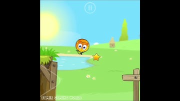 Red Ball 4 Sad Orange Ball Double Jump in valley for star