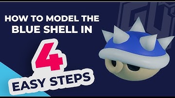 Create a 3D Mario Kart Blue Shell in 4 Easy Steps!