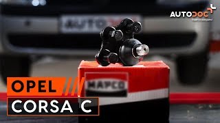 Suspension ball joint installation OPEL CORSA: video manual