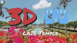 VR 180 - Laie Hawaii LDS Temple in 3D - View to Ocean