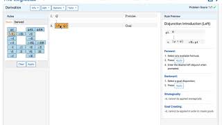How Do I Apply Disjunction Introduction Left Backward
