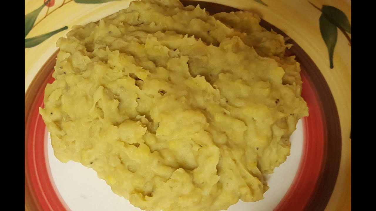 Dominican Mashed Plantains (known as Mangu) - YouTube