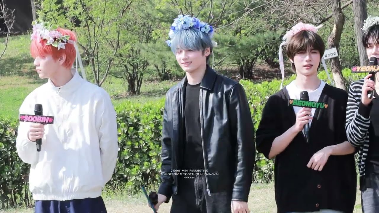 240408 MINI FANMEETING TXT HUENINGKAI FOCUS FANCAM TOMORROW X TOGETHER 투모로우바이투게더 뮤직뱅크 미니팬미팅 휴닝카이