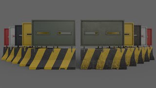 PBR Concrete Roadblock Barrier V2 screenshot 5