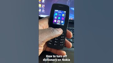How to turn off dictionary or predictions on Nokia phone
