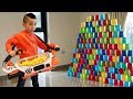 BIGGEST NERF Rival Prometheus 200 Balls Automatic Blaster Test Fun With Ckn Toys
