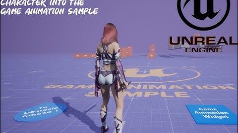 How to import a custom character to unreal engine 5.5 game animation sample