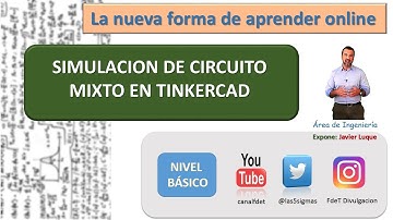 Simulador Tinkercad: circuito mixto
