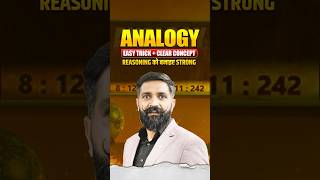 Analogy Easy Trick + Clear Concept🔥 | Reasoning For All Govt Exams | Learn With Arun Sir #Shorts