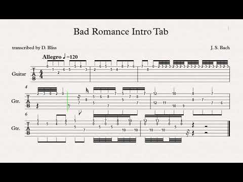 Bad Romance Intro Tab - YouTube