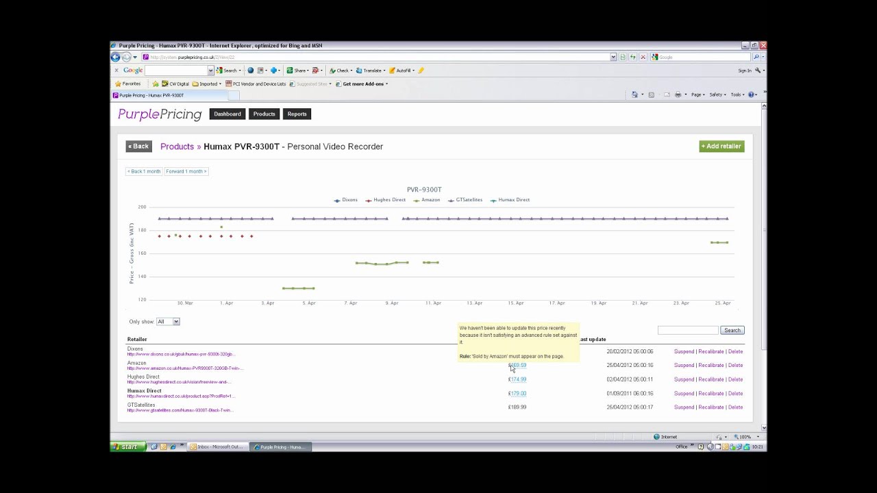 PurplePricing: How to fix data feed issues.