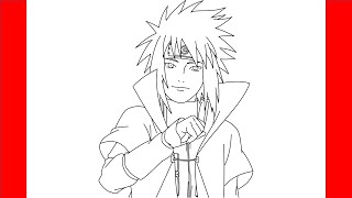How To Draw Minato Namikaze From Naruto - Step By Step Drawing